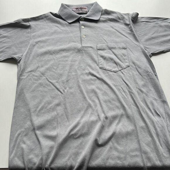 (2) Vintage La Mode & Country Origins Pocket Polo Mens Small - Picture 5 of 16
